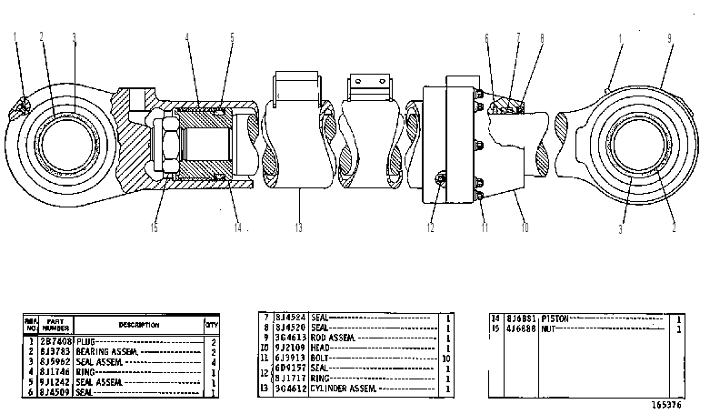 CYLINDER GP-MASTER 3G4615 CAT