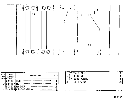 ENGINE BASE GROUP 5N4494 CAT