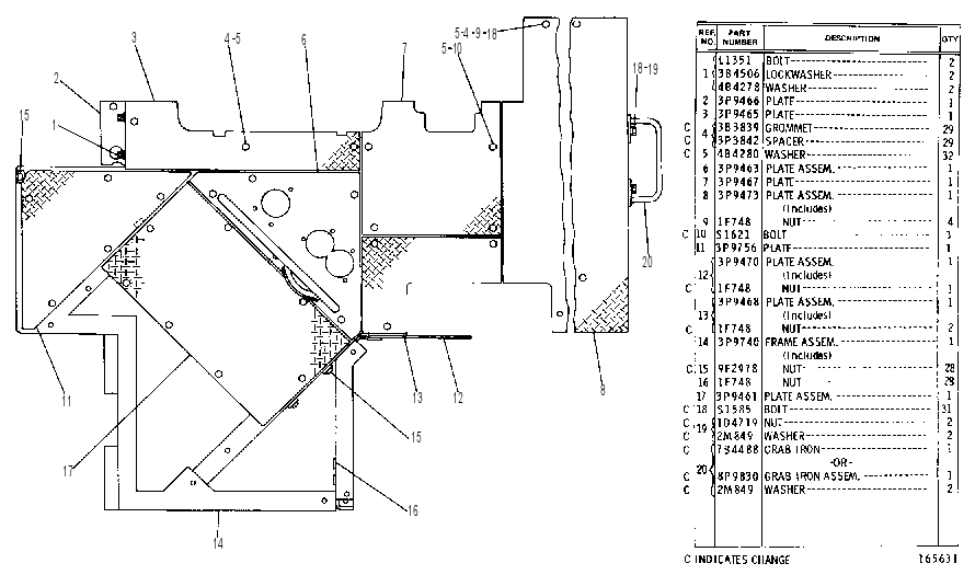 FLOORPLATE GROUP 3P7941 CAT