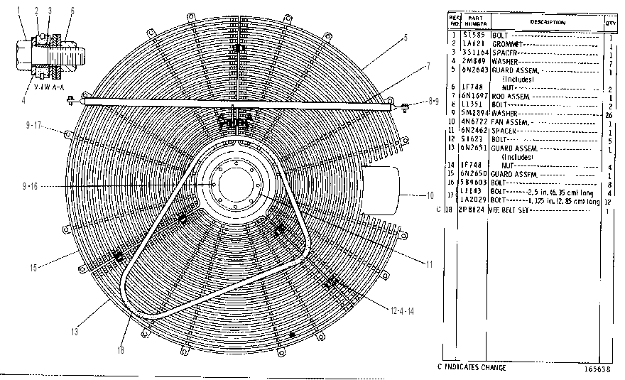 FAN GP-REVERSIBLE 4N6623 CAT