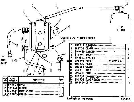 WATER SEPARATOR GROUP 7N1974 CAT