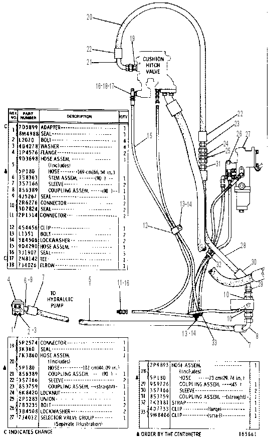 CUSHION HITCH CONTROL GROUP 9D3720 CAT