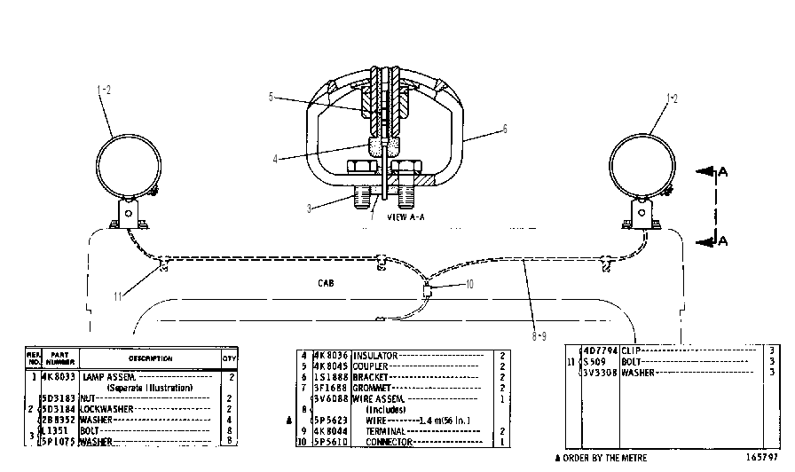 LIGHTING GP-AUXILIARY 4V2235 CAT
