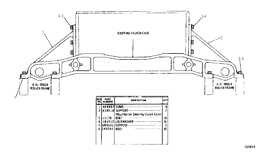 SUPPORT GP-UNDERCARRIAGE 5G0377 CAT