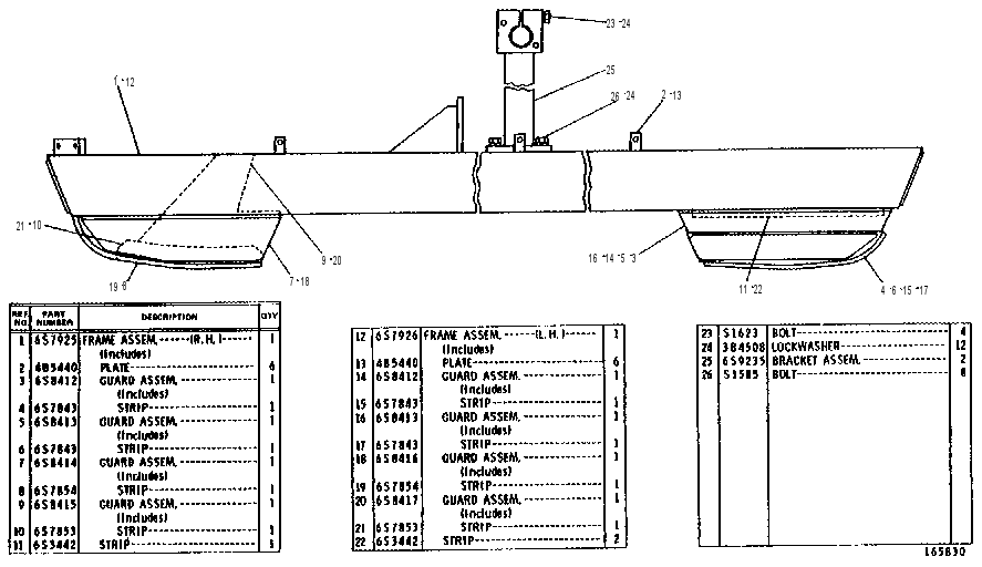 TRACK ROLLER FRAME GROUP 6S7447 CAT