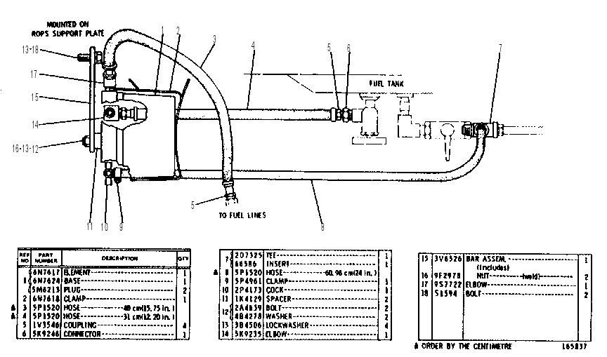 WATER SEPARATOR GROUP 3V9849 CAT