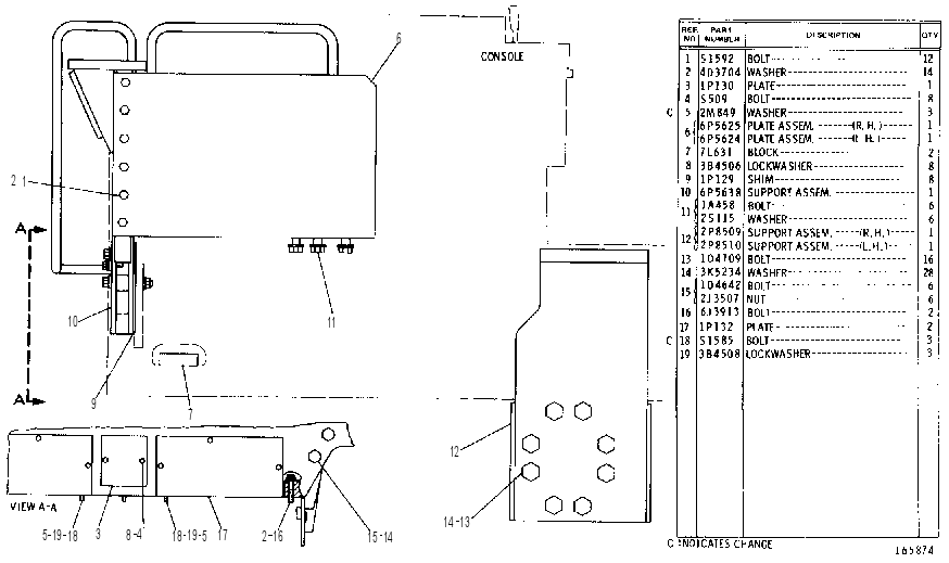 Крепление ROPS 3P4940 CAT
