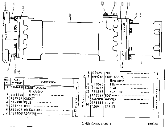 RETARDER OIL COOLER GROUP 4N4607 CAT