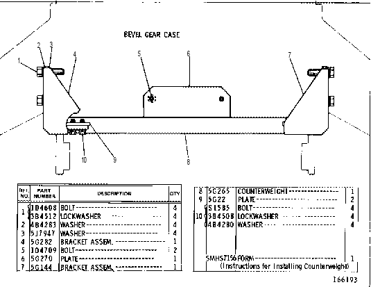 COUNTERWEIGHT GROUP 5G0297 CAT