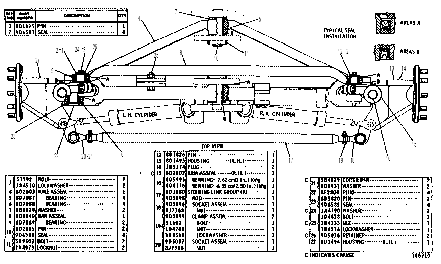 FRONT AXLE GROUP 8D2050 CAT