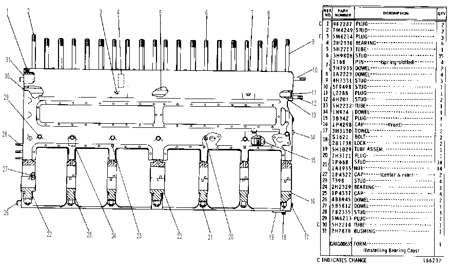 CYLINDER BLOCK ASSEMBLY 4N5051 CAT
