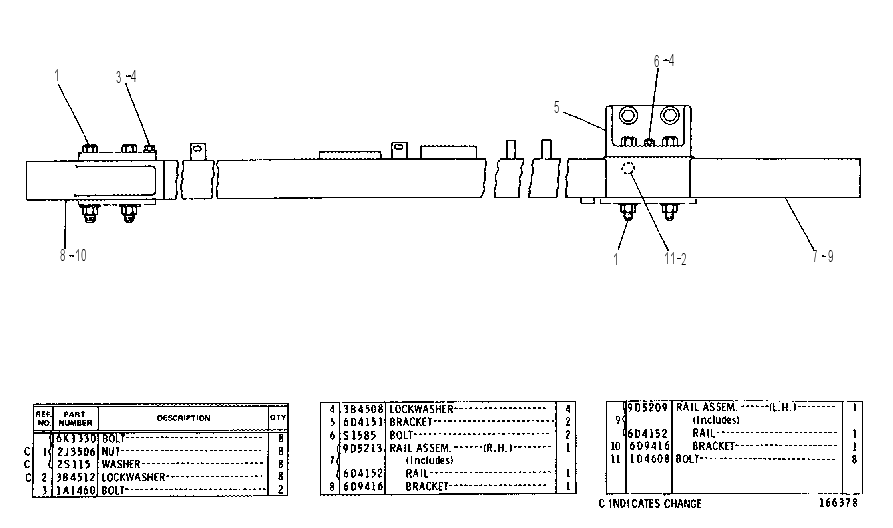 ENGINE AND TRANSMISSION SUPPORT GROUP 9D5214 CAT