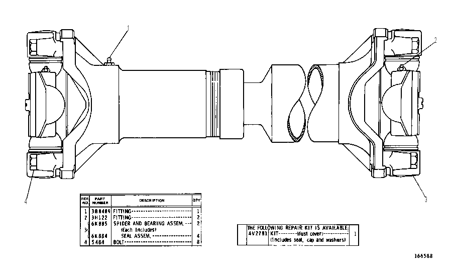 UNIVERSAL JOINT GROUP 4V2756 CAT
