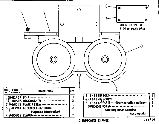 ACCUMULATOR AND MOUNTING GROUP 9D3805 CAT