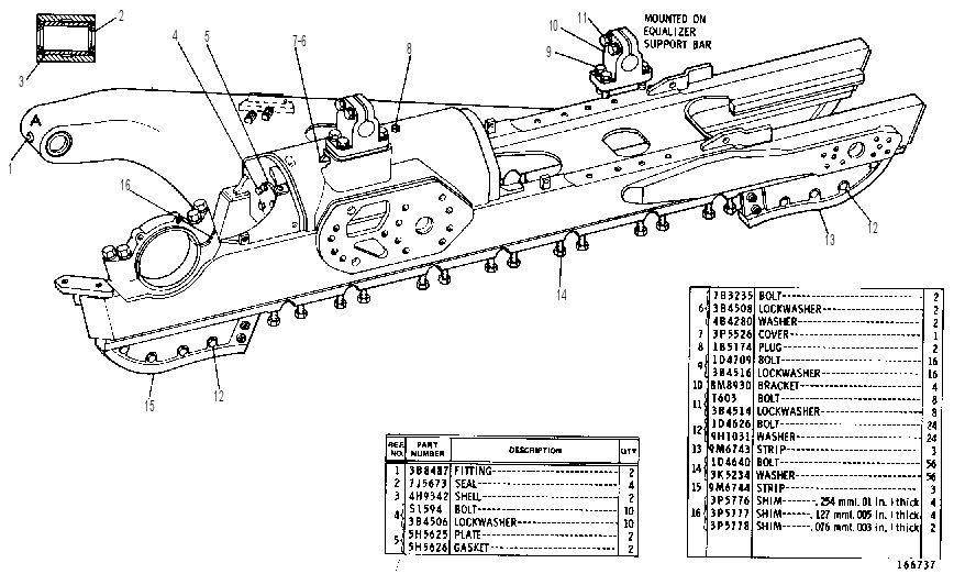 TRACK ROLLER FRAME GROUP 3P8956 CAT