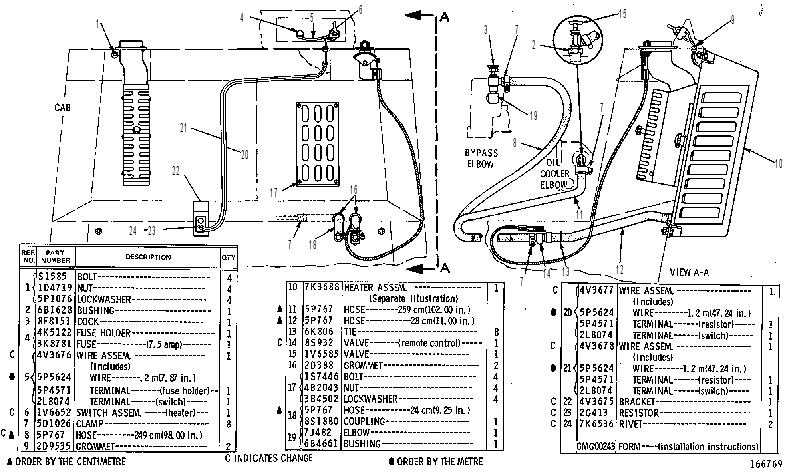 Отопитель 1V6512 CAT