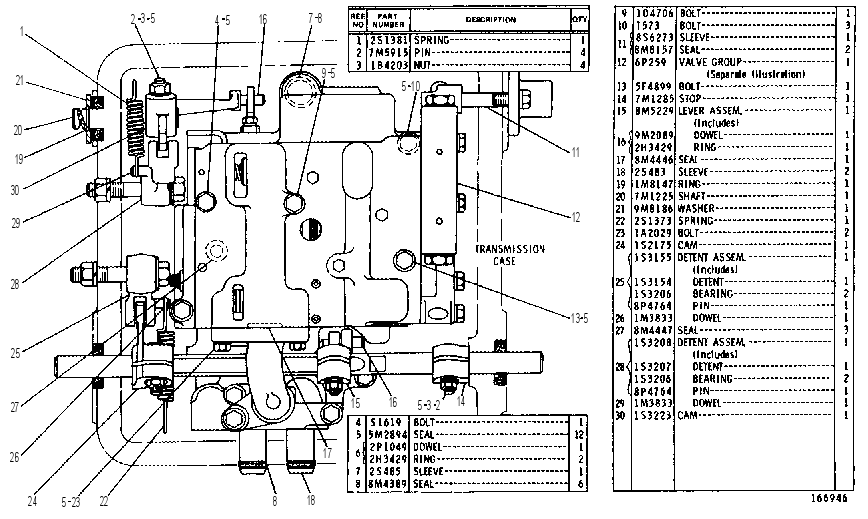 TRANSMISSION HYDRAULIC CONTROL GROUP 9P4732 CAT