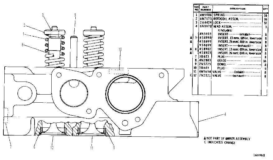Головка блока цилиндров 6N9979 CAT