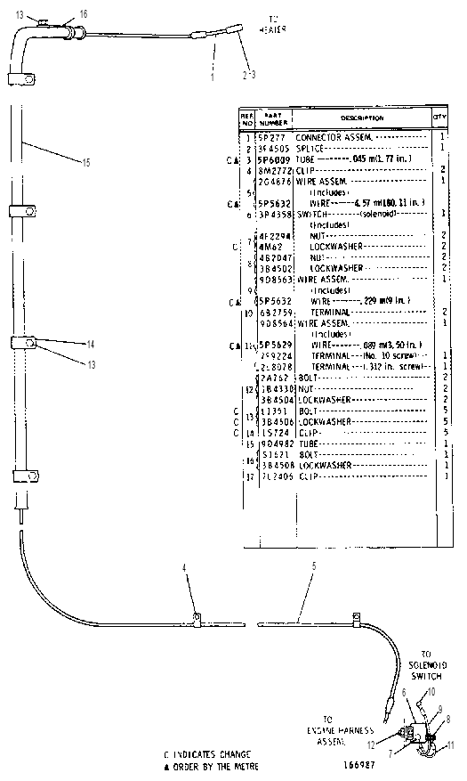 HEATER WIRING GROUP 2G4720 CAT