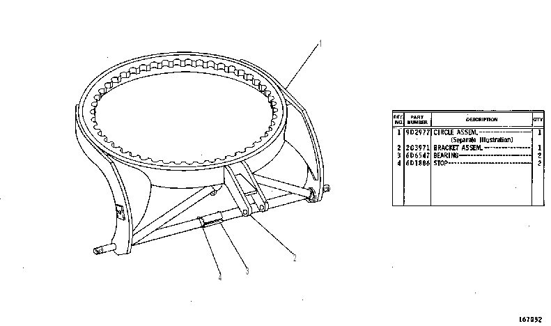 CIRCLE AND BEAM ASSEMBLY 2G3976 CAT