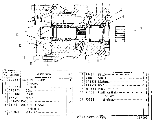 PISTON MOTOR GROUP 9J0688 CAT