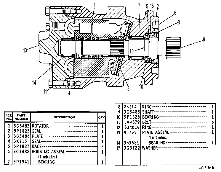 PISTON MOTOR GROUP 3G3482 CAT