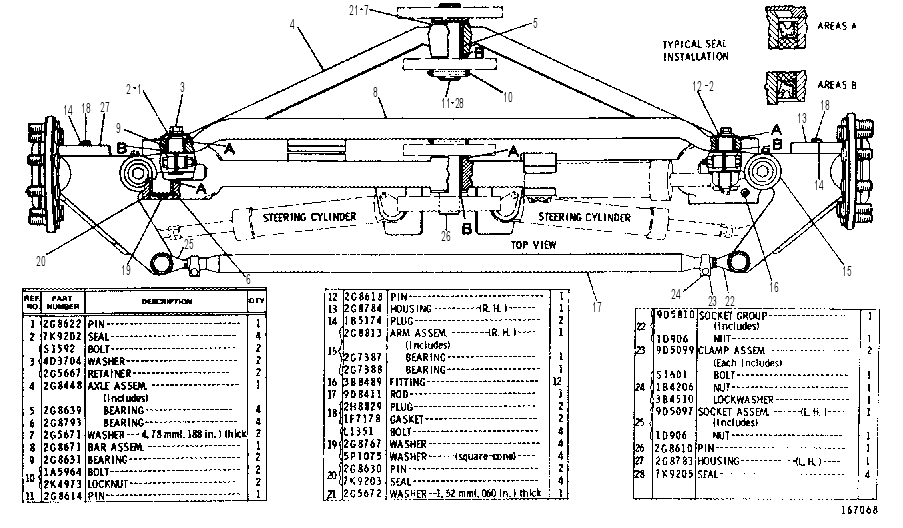 Мост передний 2G8800 CAT