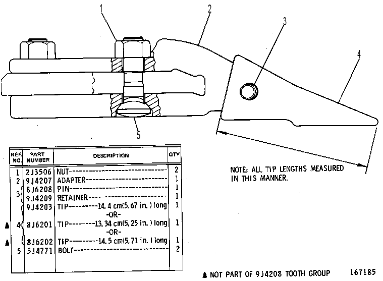 TOOTH GP 9J4208 CAT