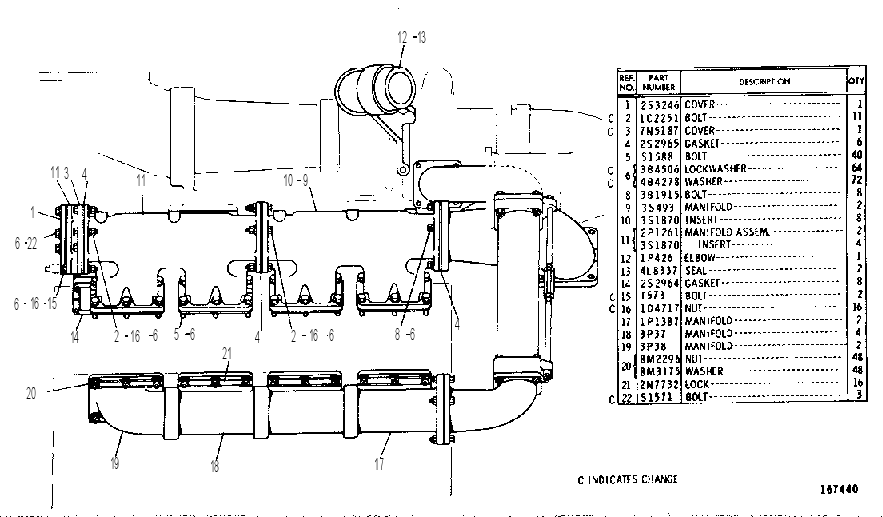 MANIFOLD GP 9S4638 CAT