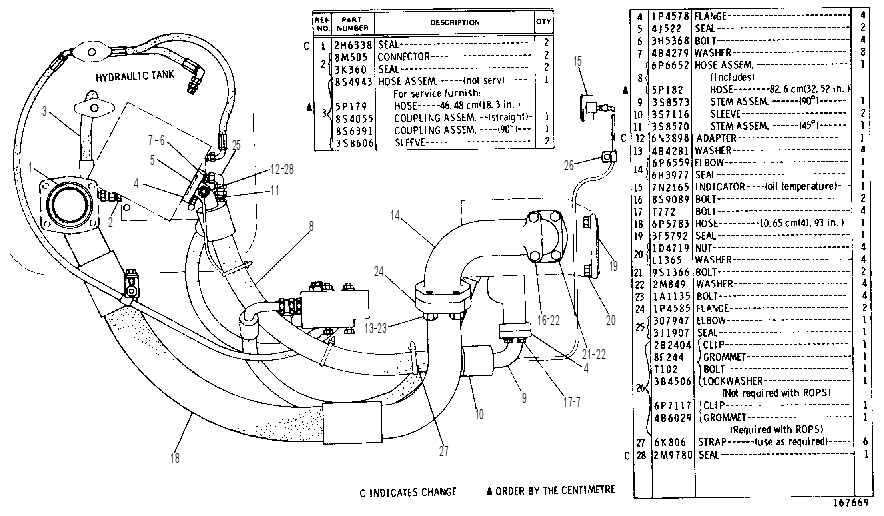 PUMP LINES GROUP 3P4494 CAT