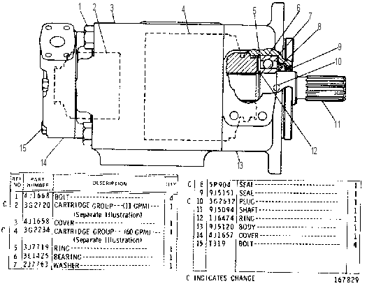 Насос пластинчатый 9J5054 CAT