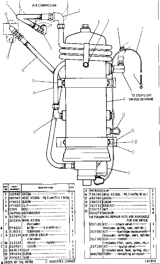 AIR DRYER GROUP 2G7713 CAT