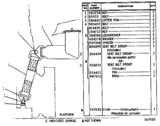 SEAT BELT GROUP 8D9935 CAT
