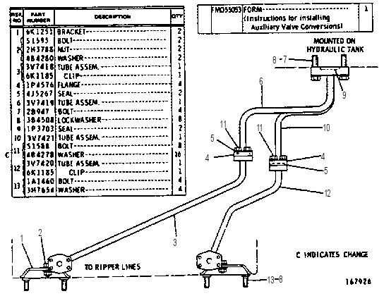 Гидравлические трубопроводы 3V7426 CAT