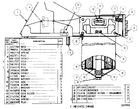 FILTER AS-OIL 6N8224 CAT