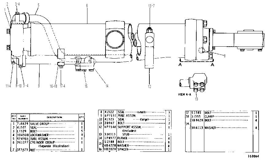 BLADE LIFT VALVE AND CYLINDER GROUP 9P7901 CAT