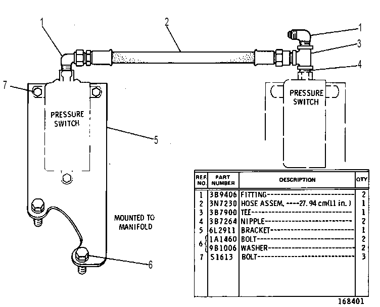 Крепление контактора 5N4107 CAT