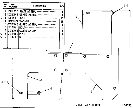 MANIFOLD SHIELD GROUP 2G6356 CAT