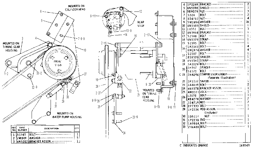 REFRIGERANT COMPRESSOR GROUP 6N5388 CAT