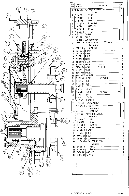 DRIVE GP-POWER TAKEOFF 6N2440 CAT