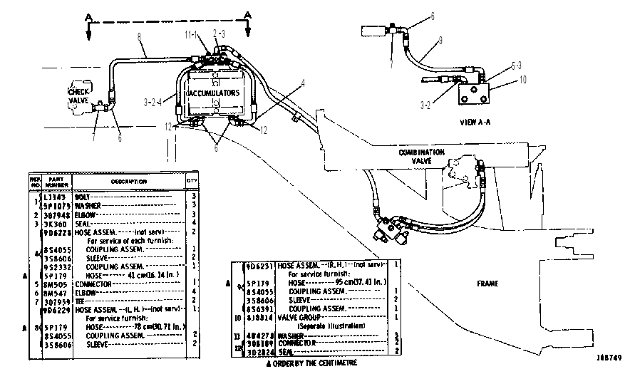 ACCUMULATOR LINES GROUP 2G9410 CAT