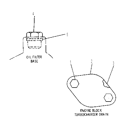 COVER GP-TURBOCHARGER DRAIN 4N5489 CAT