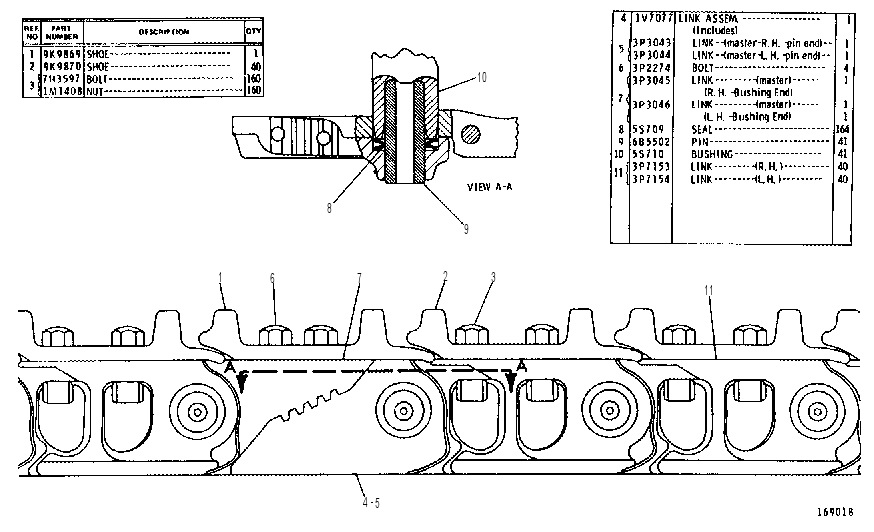 Гусеница 1V7219 CAT
