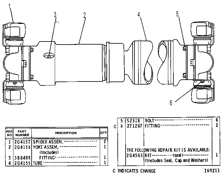 Скользящее соединение 2G3130 CAT