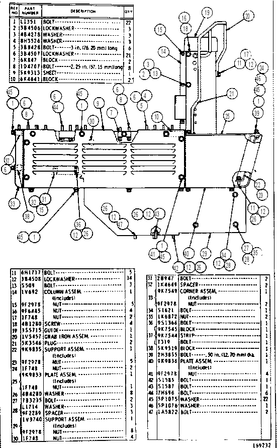 PLATFORM SUPPORT GROUP--R.H. 3V3513 CAT
