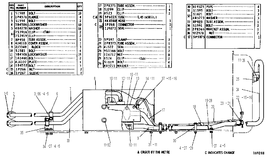 RIPPER LINES GROUP 2P6067 CAT