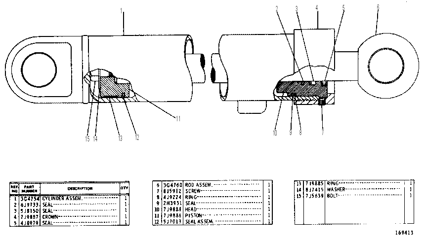 CYLINDER GP-WHEEL LEAN 3G4751 CAT