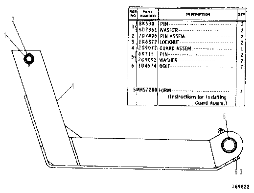 Защита нижняя 2G9180 CAT