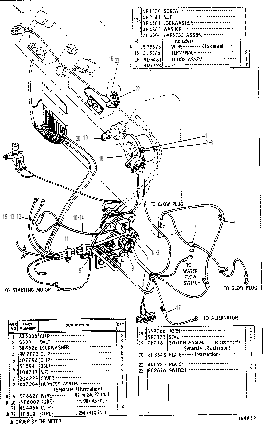 LIGHTING AND WIRING GROUP 2G8960 CAT