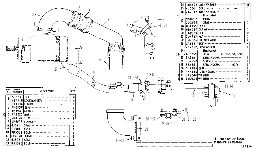 PUMP LINES GROUP 9K4918 CAT
